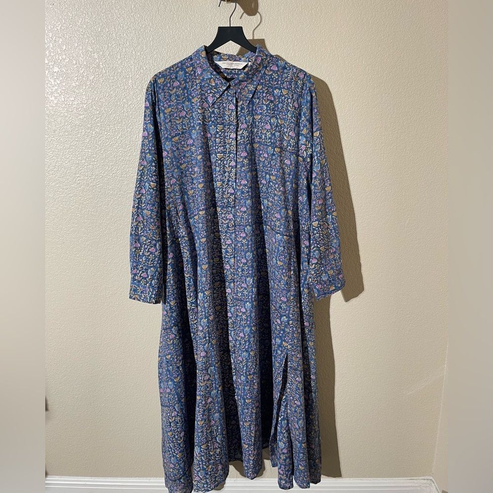 THE INDIANETHNIC CO. Floral Blue Dress